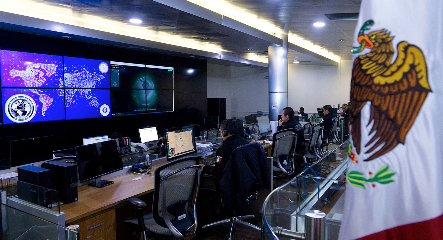 Agents work at the Criminal Investigation Agency in Mexico City on March 7, 2023