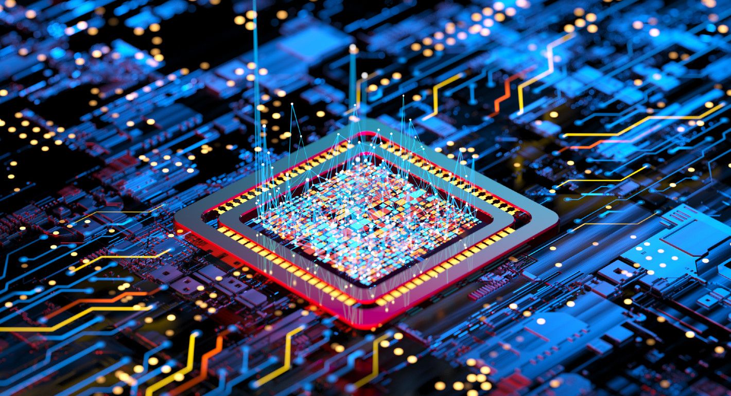 Stock image of an AI computing chip.