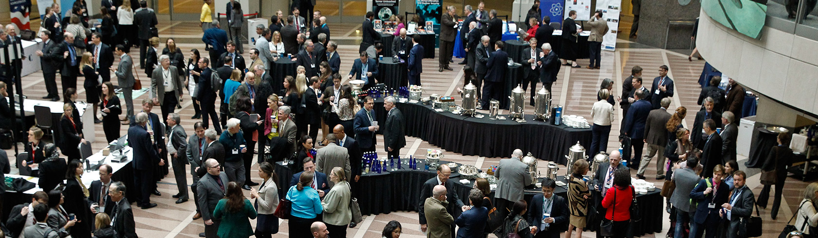 People at the nuclear policy conference